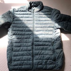Faded Blue Puffer Jacket